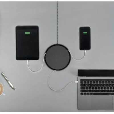 ناتيف ينيون قاعدة شحن USB - خشب تشحن 3 أجهزة بنفس الوقت